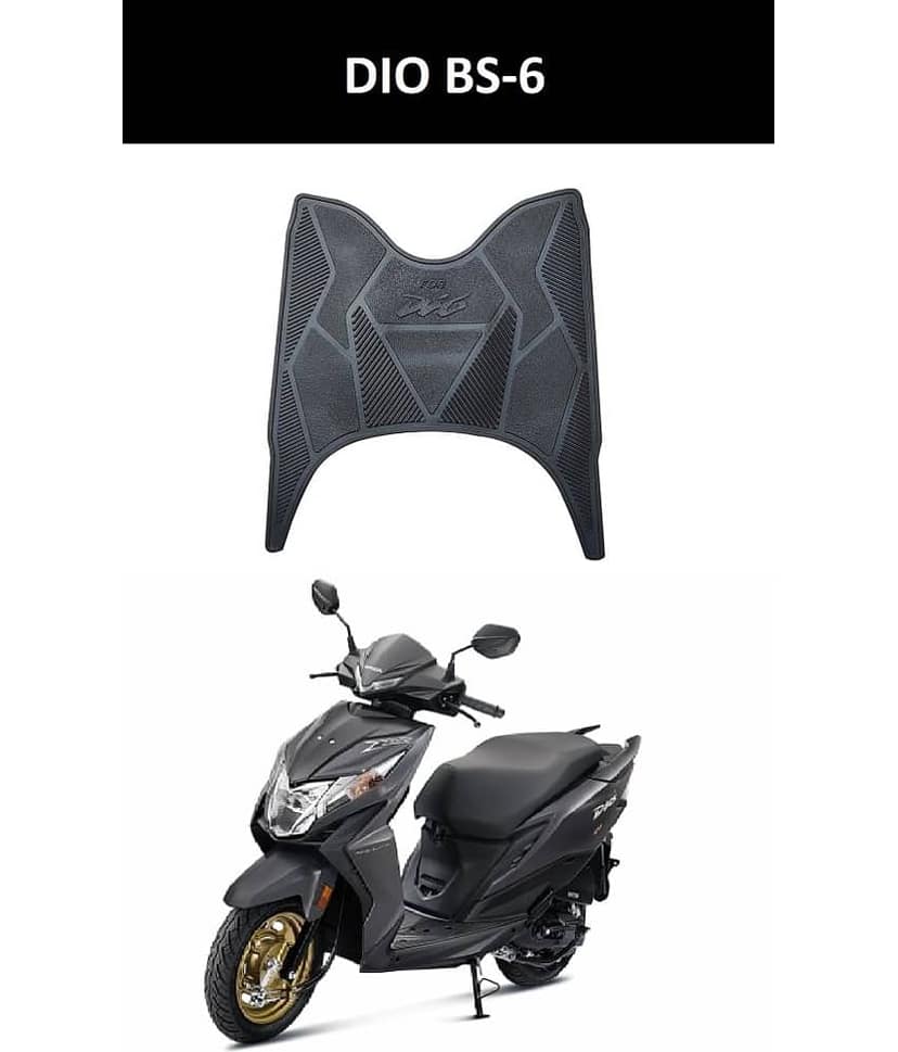 Autoxygen Anti skid Scooter/Scooty Foot Mat Rubber Floor Mat Accessories for Honda Dio BS-6
