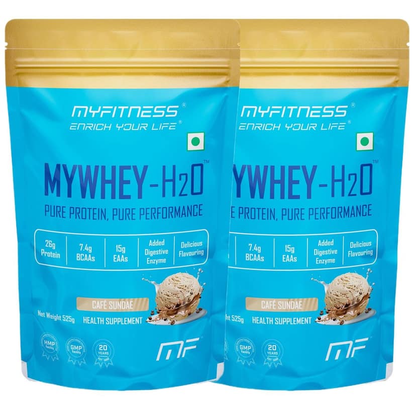 Myfitness Mywhey H2O | 26g Protein Per Serving | 7.4g BCAAs | 15g EAAs | Added Digestive Enzymes |