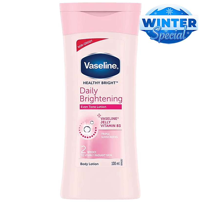 Vaseline Healthy Bright Daily Brightening Even Tone Body Lotion, 100 Ml