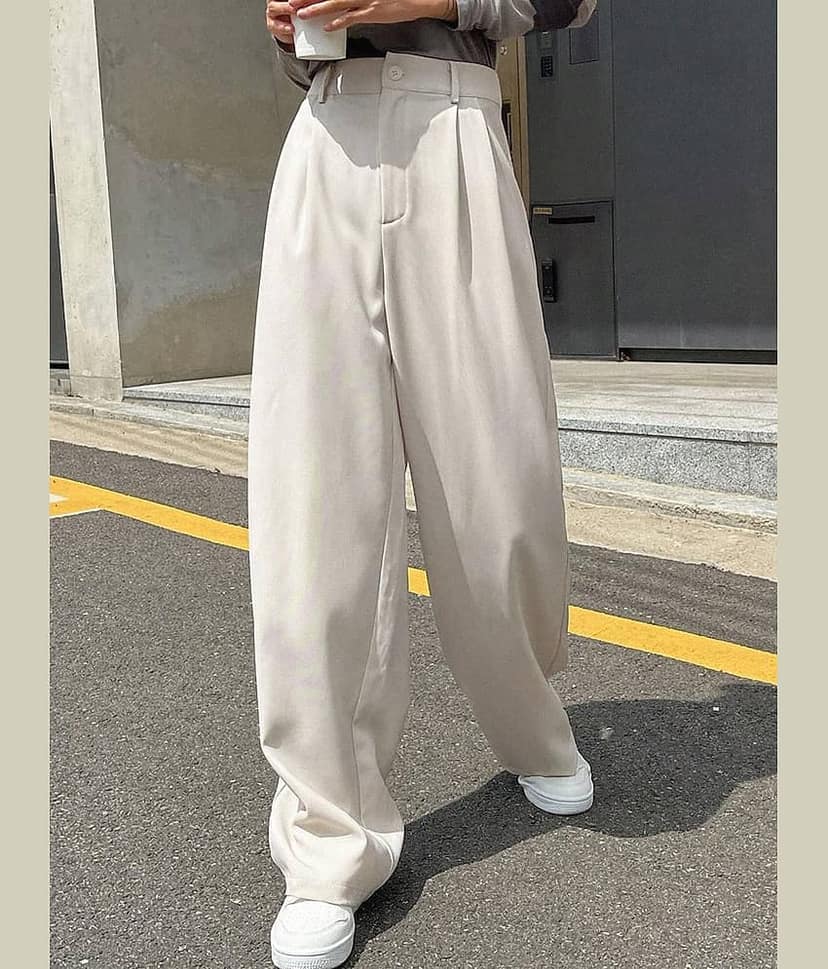kotty Women Lycra Casual Trousers ( White )