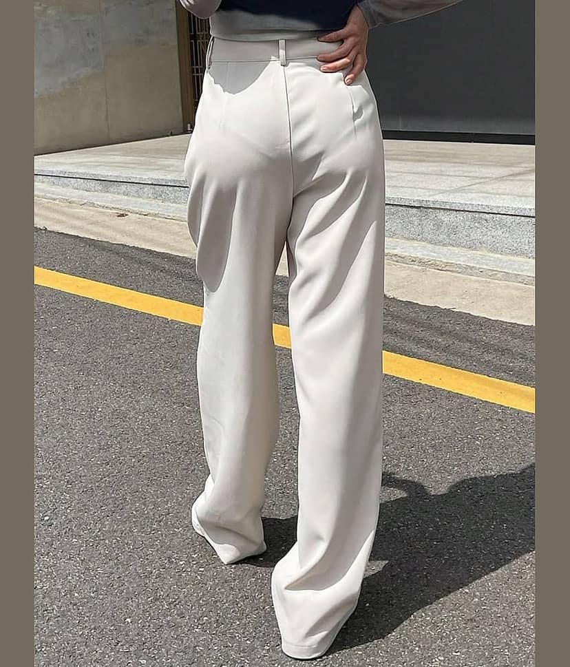kotty Women Lycra Casual Trousers ( White ) view 2