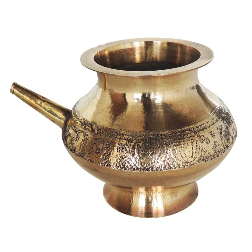 Brass Karwa Lota, Capacity : 350 ML (ZMAS310 D) view 2