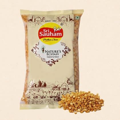 Sri Sauham Chana Dal, Unpolished Bengal Gram - 500g