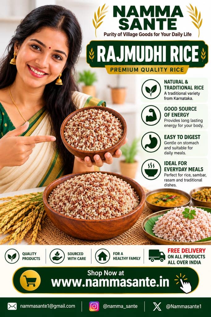 Rajmudhi Rice, Rajmudi Rice, Rajamudi Rice, Traditional Red Rice, Heritage Rice 1kg
