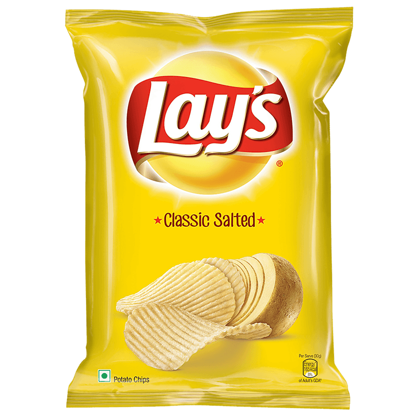 Lays Potato Chips - Simple Classic Salted, 90 G Pouch view 2
