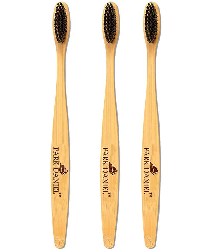 Park Daniel Charcoal Toothbrush Toothbrush Pack of 3