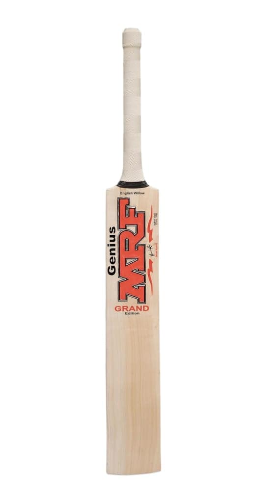 TEKNAXO | MRF Stickered Lightweight English Willow Cricket Bat for Adults | Full Size | Power Hitting | Tournament-Ready | Season Ball Compatible view 2