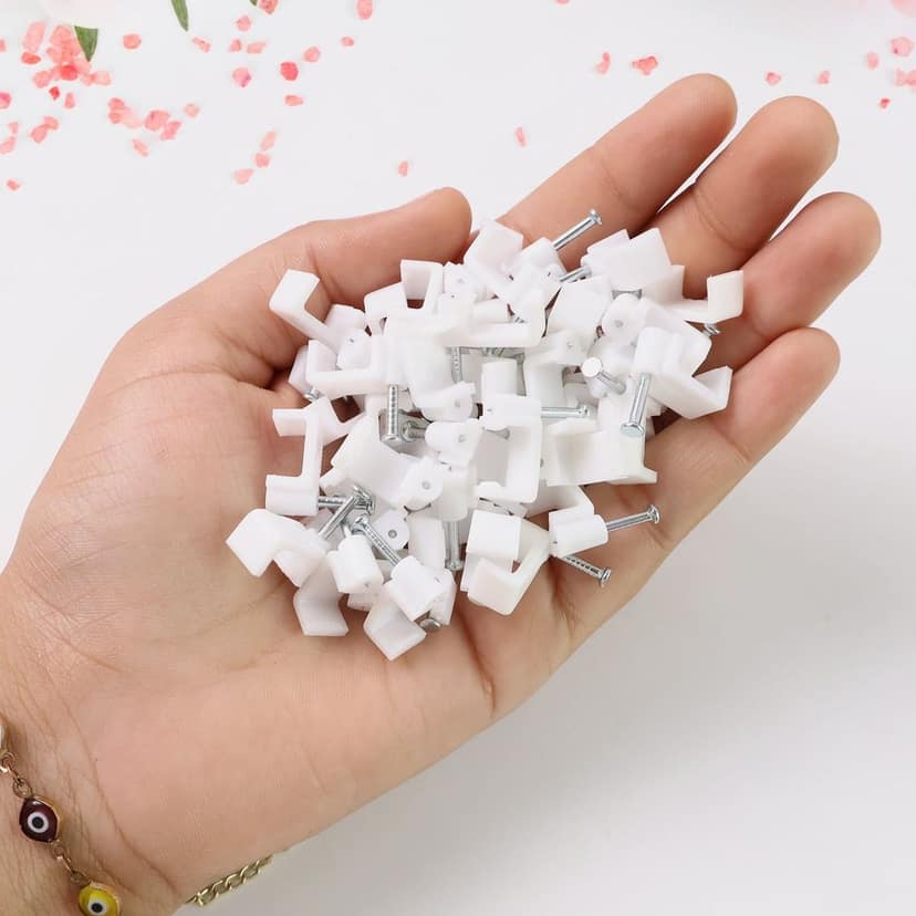 8mm Nail Cable Clips Set (50 Pc) view 4