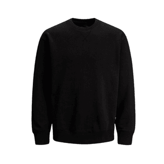 Sweat T-Shirt, Black, L (Unisex)