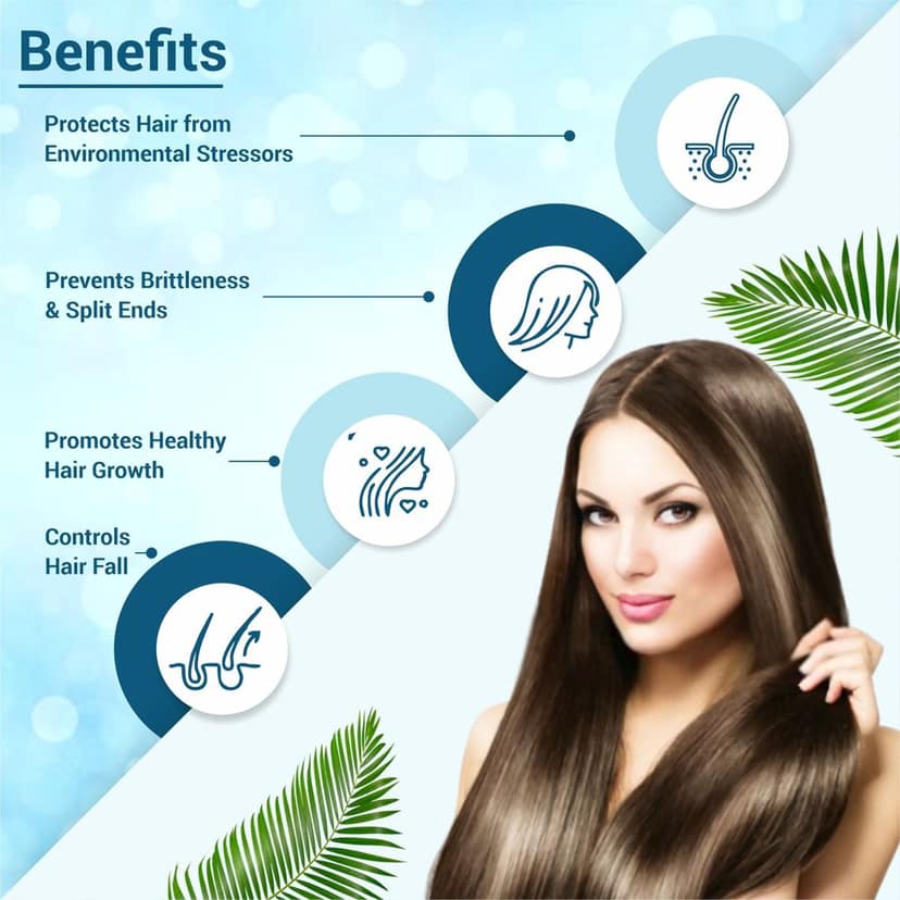 Nutrainix Organics Hydrating Anti-Hairfall Conditioner, Hairfall Defense + Nutrient-Rich Hydration for Frizzy, Damaged Hair - 300ml view 4
