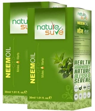 Nature Sure Neem Oil for Moles & Warts in Men & Women - 2 Packs (30ml Each)
