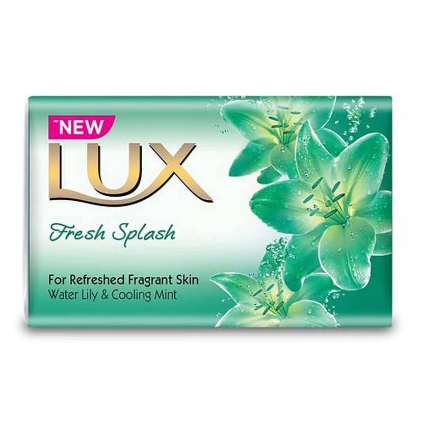 Lux Fresh Splash Water Lily & Cooling Mint Soap Bar, For Refreshed Fragrant Skin, 150 G Each (Pack Of 3) view 2