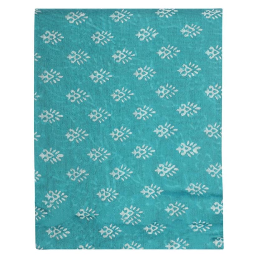 HANDLOOM CHANDERI 03 PCS DABU PRINTED SUIT (SKU - 1RDS01270221 Suit 54) view 2