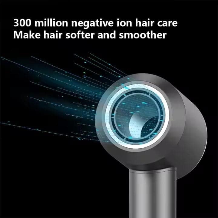 YuvaPulse Professional Ionic Hair Dryer - Ultra-Fast Drying, 200 Million Negative Ions, 110,000 RPM Brushless Motor, Lightweight & Quiet, Thermo-Control for Hair Care, 2 Versatile Attachments for Home & Travel ( Red ) view 3