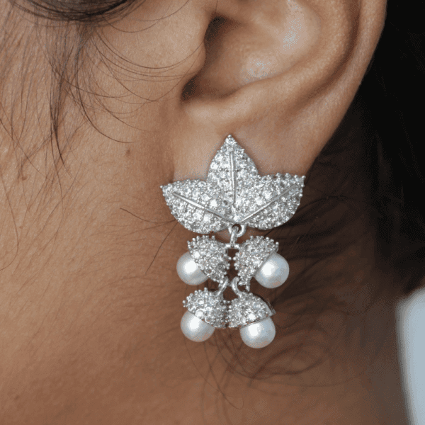 RODIYAM PLATED AD CZ stone Earringsearrings for women | earrings for girl | earrings for girls | women earrings stylish | women earrings set | women earrings
