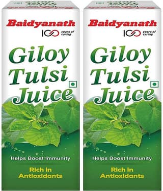 Baidyanath Giloy Tulsi Juice - 1 Lt (Pack of 2)