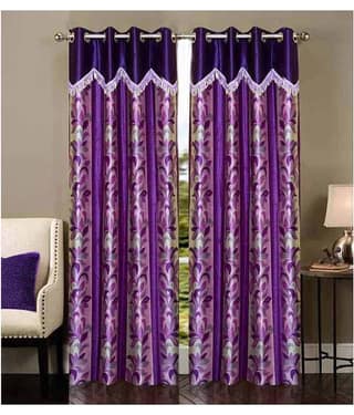 Stella Creations Set of 2 Window Eyelet Curtains Abstract Multi Color
