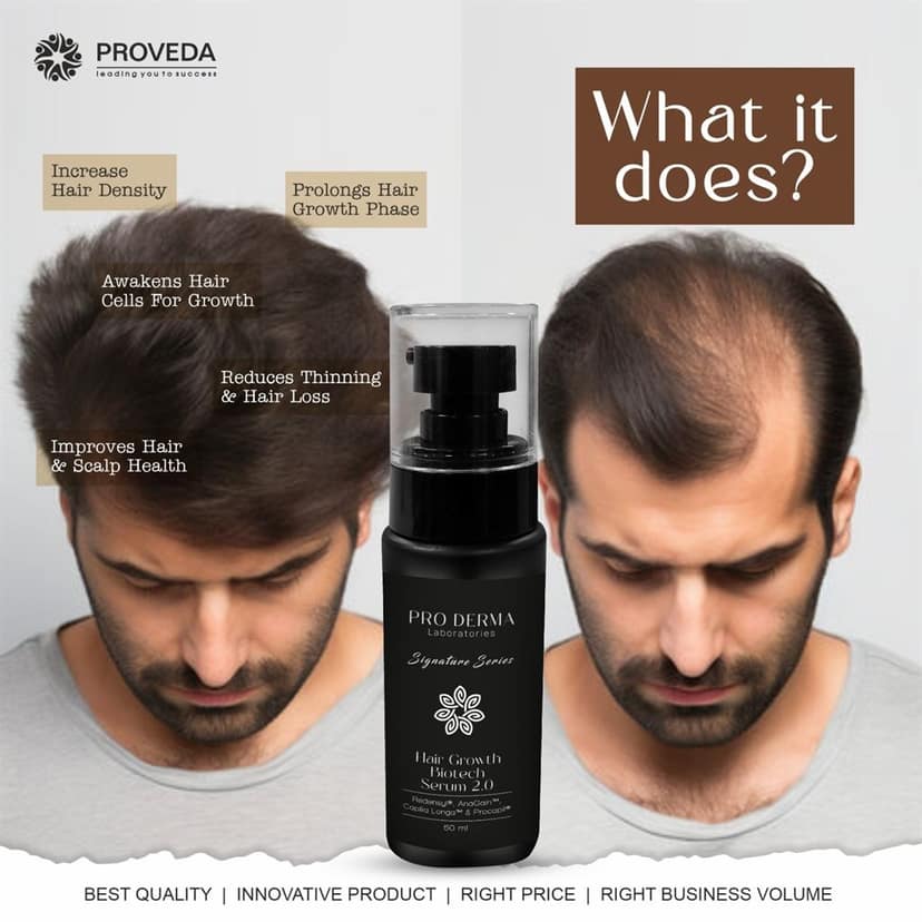 Pro Derma Biotech Hair Regrowth Serum 2.0 | Clinically Proven Formula view 5