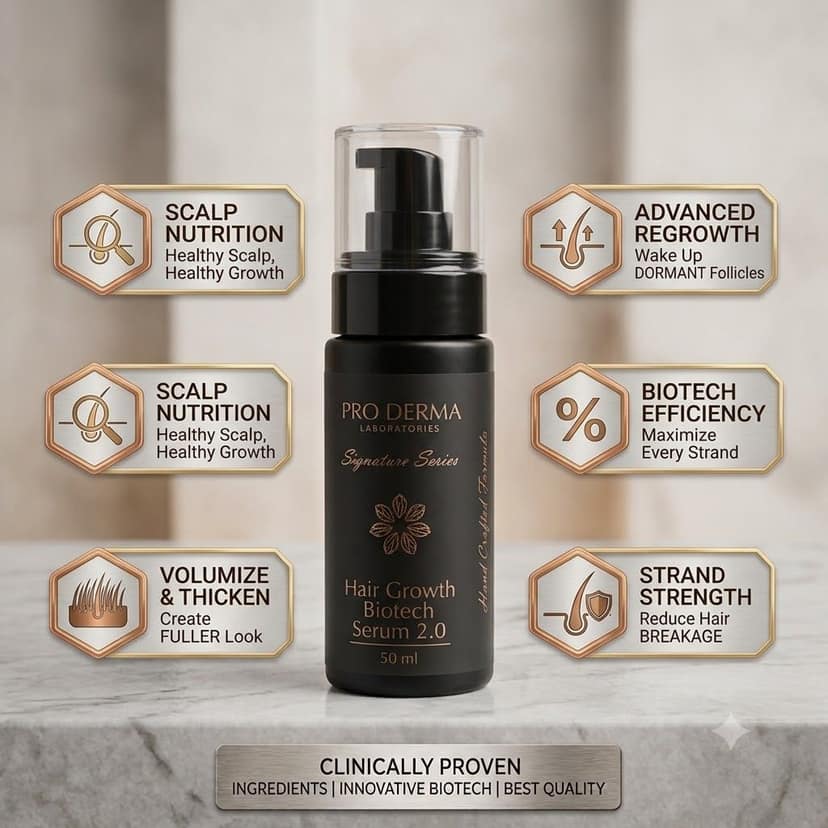 Pro Derma Biotech Hair Regrowth Serum 2.0 | Clinically Proven Formula view 8