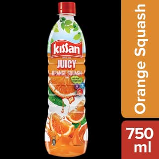 Kissan Juicy Orange Squash, 750 Ml Bottle