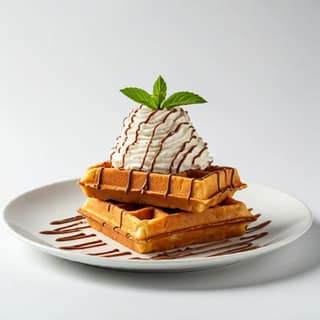 Stick Waffle Nutella Topping