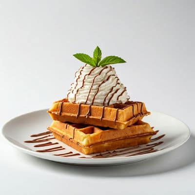 Stick Waffle Nutella Topping