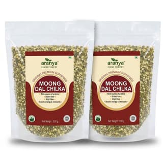 ORGANIC MOONG DAL CHILKA PACK OF 2 - 1000 gm