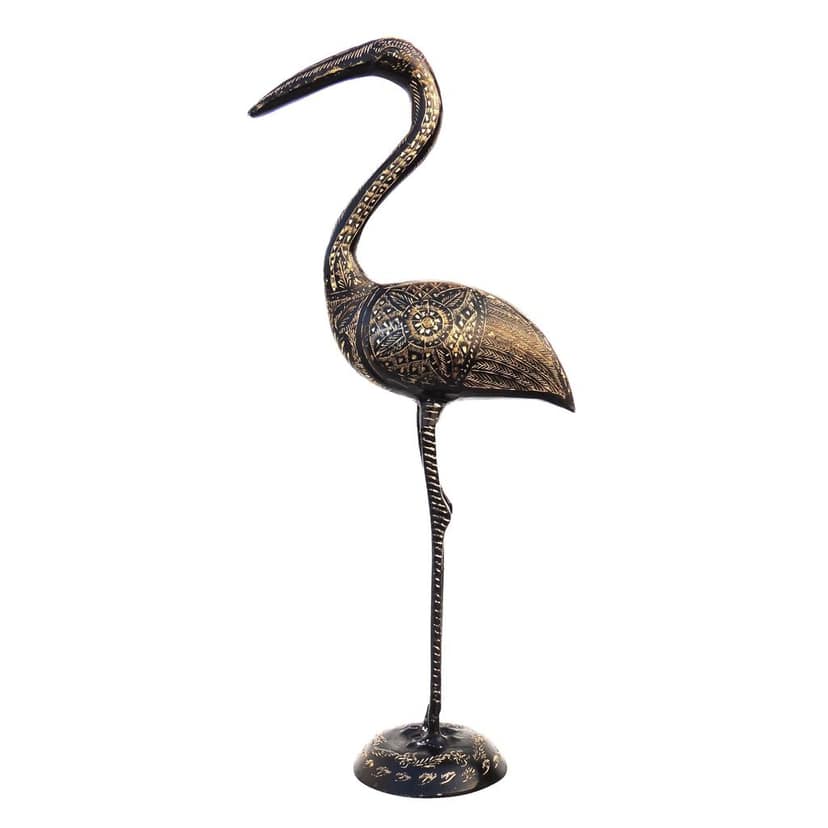 Brass Duck Decorative Showpiece Statue for Table & Shelf Decor, Height : 18.5 Inch (ANMAS090 A) view 2