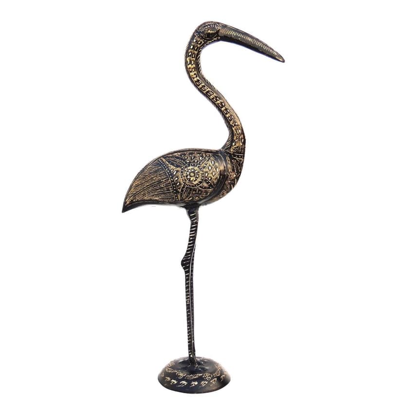 Brass Duck Decorative Showpiece Statue for Table & Shelf Decor, Height : 18.5 Inch (ANMAS090 A) view 3