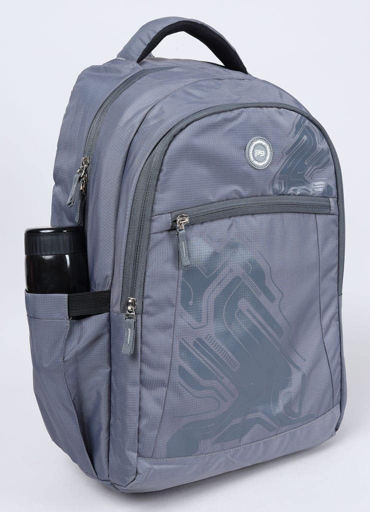 PB Pearlbags EXCEL 26L Printed Laptop Backpack With Rain Cover,USB Charging Port,2 Compartment,Premium Fabric,Water Resistant Anti Theft,School & College Bag for Boys and Girls,Office & Travel Bag for Men and Women,49X31X17 Cms view 3