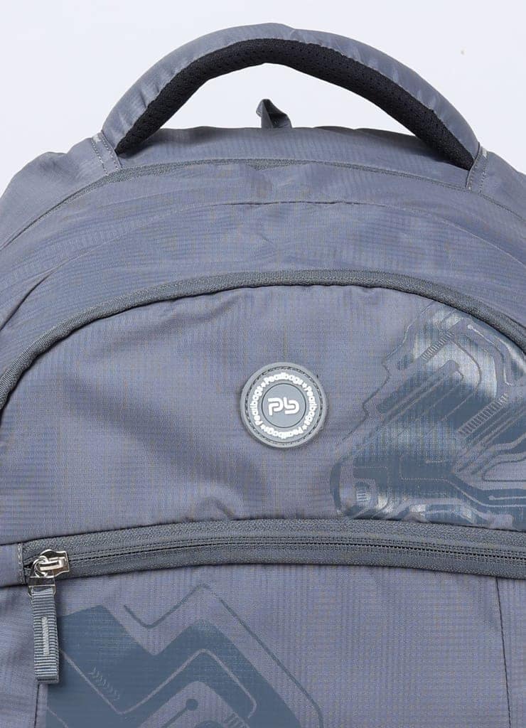 PB Pearlbags EXCEL 26L Printed Laptop Backpack With Rain Cover,USB Charging Port,2 Compartment,Premium Fabric,Water Resistant Anti Theft,School & College Bag for Boys and Girls,Office & Travel Bag for Men and Women,49X31X17 Cms view 5