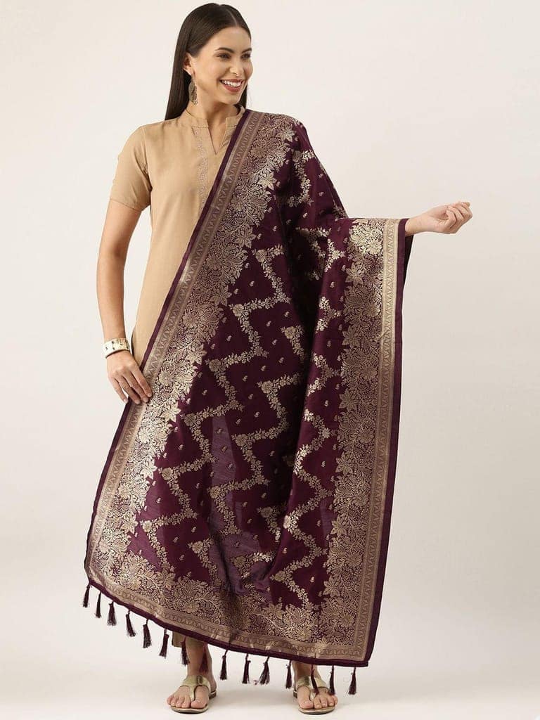 Women's Fancy Woven Banarasi Silk Dupatta