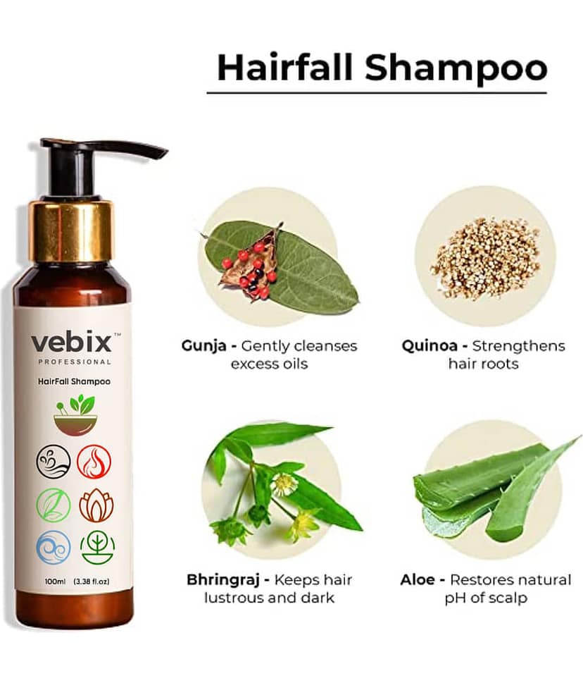 Vedix Professional Anti-Hairfall Oil ,Shampoo & Serum 100ml+50ml+50ml (Pack of 3) view 2