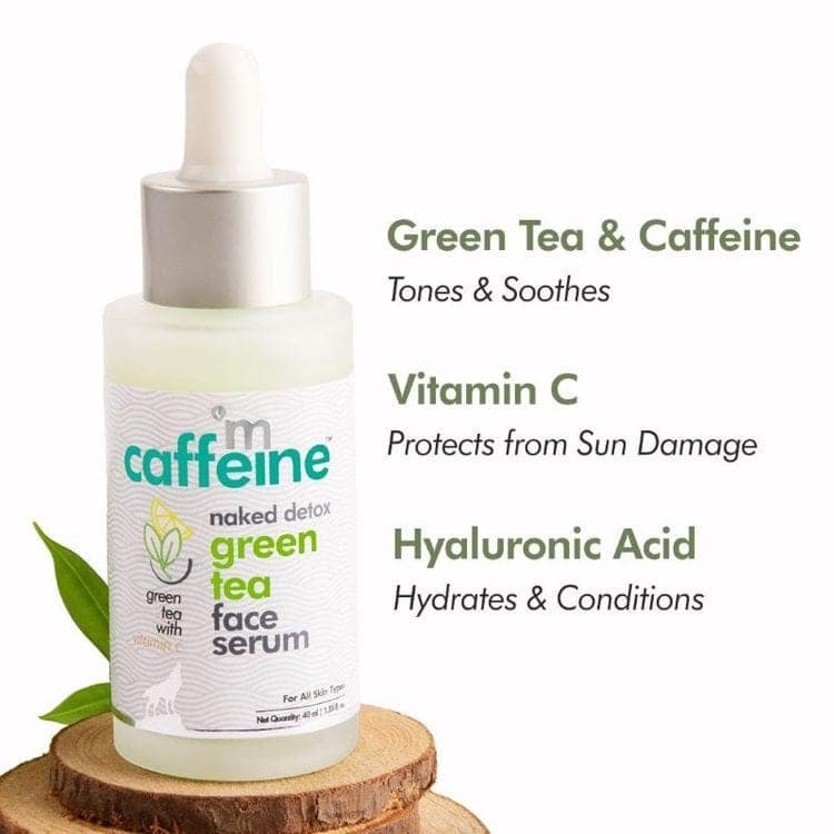 MCaffeine Vitamin C Green Tea Hydrating Face Serum for Glowing Skin - Reduces Dark Spots (40ml) view 7