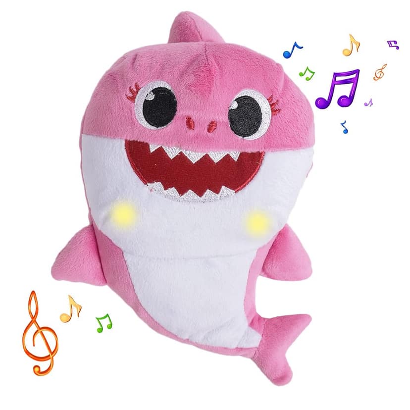 Baby Shark Plush Sing and Light up Plush Toy (Pink)