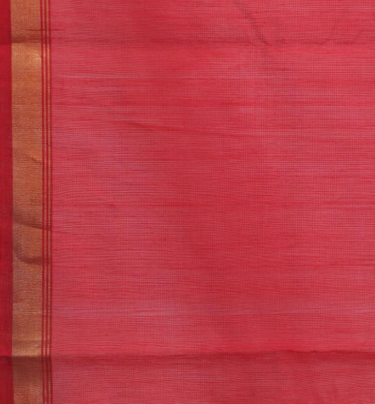 Handloom Chanderi Silk By Cotton Saree view 4