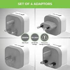 Ultraprolink Travel Qubes Worldwide AC Convertor Plugs (Pack of 4) view 4