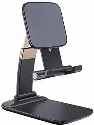 Store 4 Hope Universal Mobile Phone Holder, Tablet Hoder Aluminium Stand Adjustable Hight & Angel (Black)