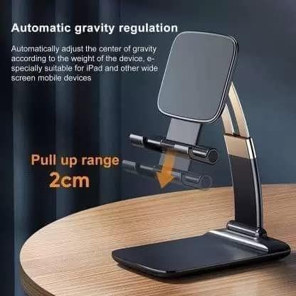 Store 4 Hope Universal Mobile Phone Holder, Tablet Hoder Aluminium Stand Adjustable Hight & Angel (Black) view 2
