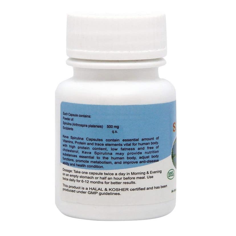 Keva Spirulina Capsules (Pack of 2) (2X60 Capsules) view 2