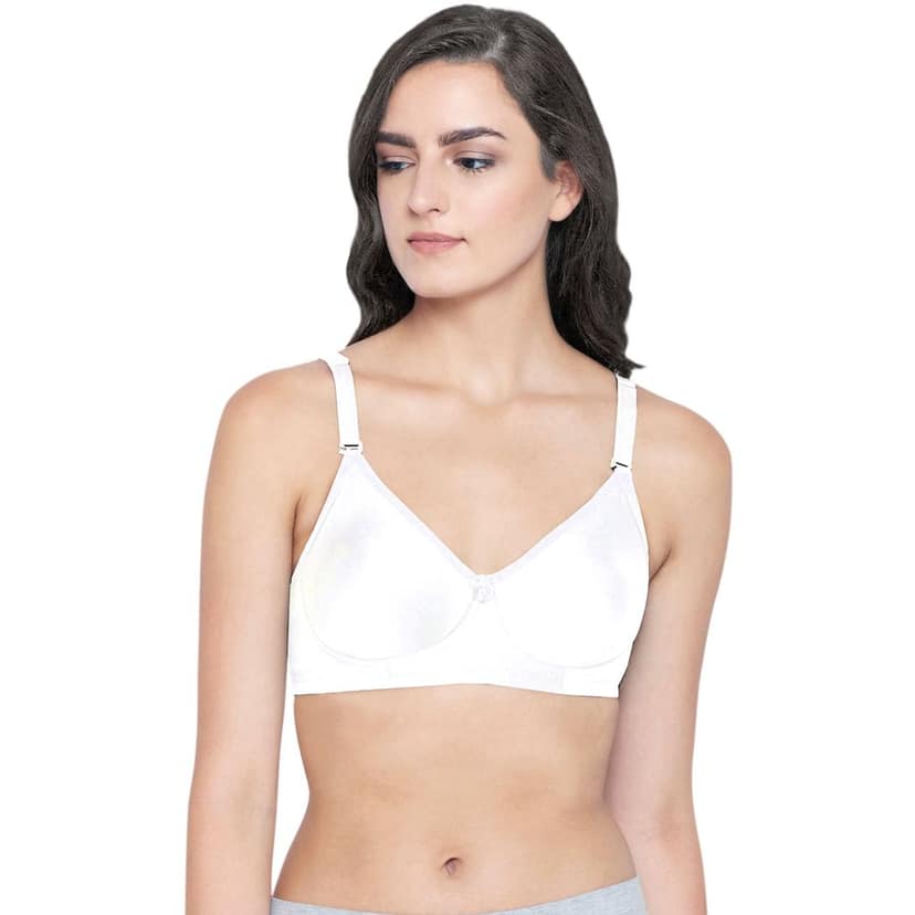 Bodycare Polycotton Non Padded Non wired Seamless cup bra-Pack of 3 view 2