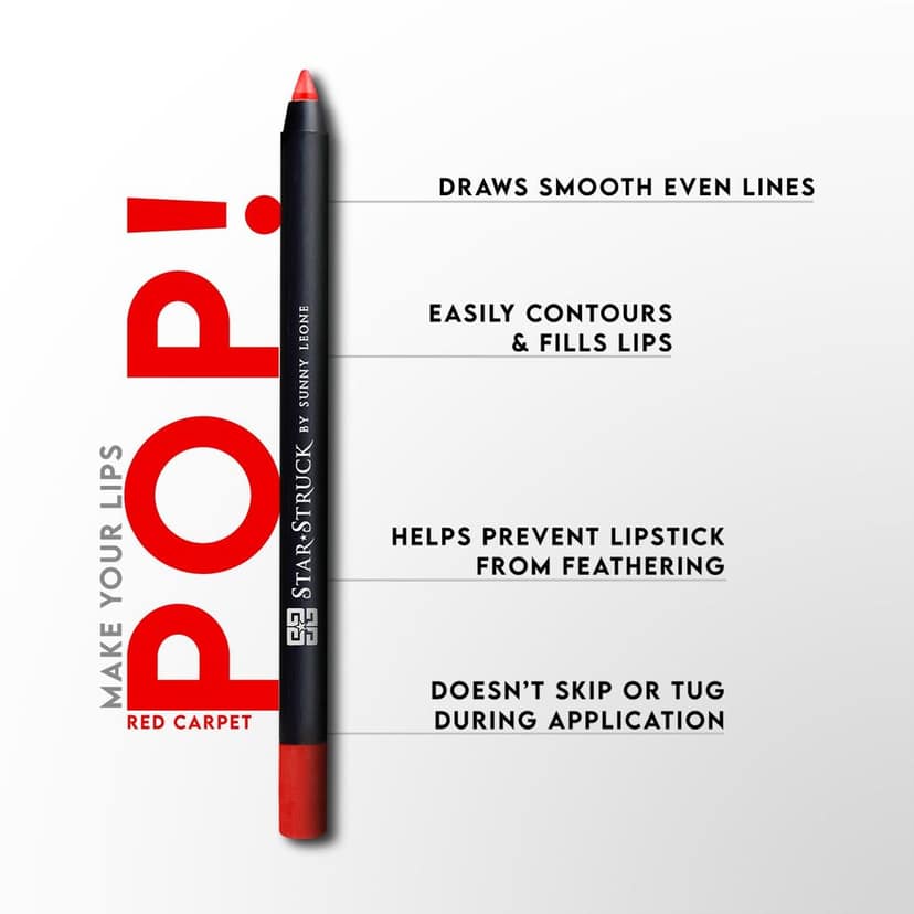 Star Struck by Sunny Leone Long Wear Lip Liner - Red Carpet | 1.20g view 4