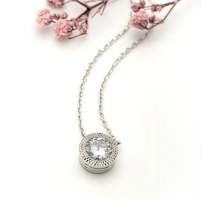 Silver Fairytail Necklace (5 in 1 Crystal) view 3