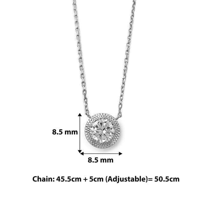 Silver Fairytail Necklace (5 in 1 Crystal) view 4
