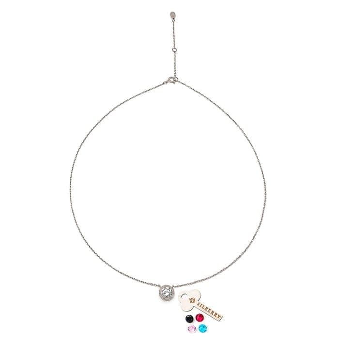Silver Fairytail Necklace (5 in 1 Crystal) view 7