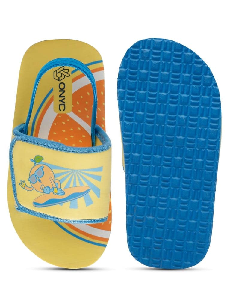 ONYC Surfing Yellow Sliders for Kids (Unisex) view 6
