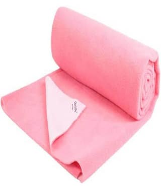 Quick Dry Pink Laminated Waterproof Sheet ( 140 cm A- 100 cm - 1 pcs ) Rubber Sheet