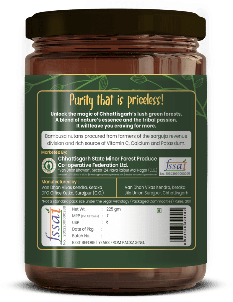 Chhattisgarh Herbals Bamboo Shoot Pickle | 225 GM view 4