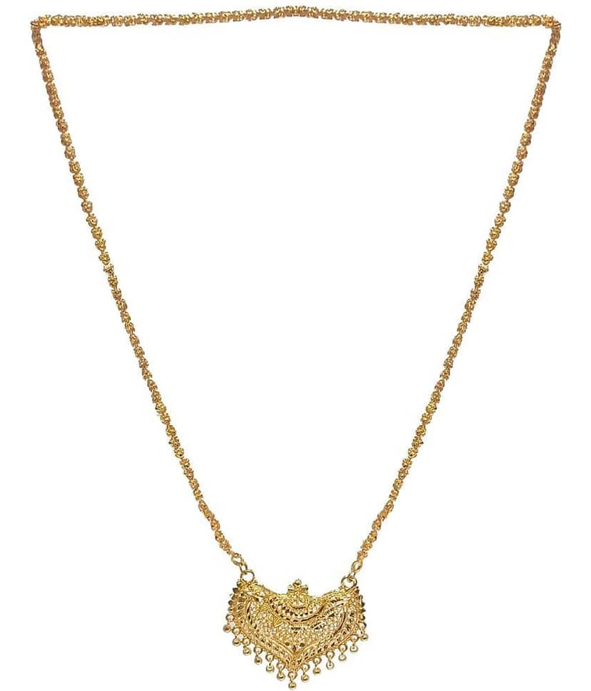 JIPPA - Golden Mangalsutra ( Pack of 1 )
