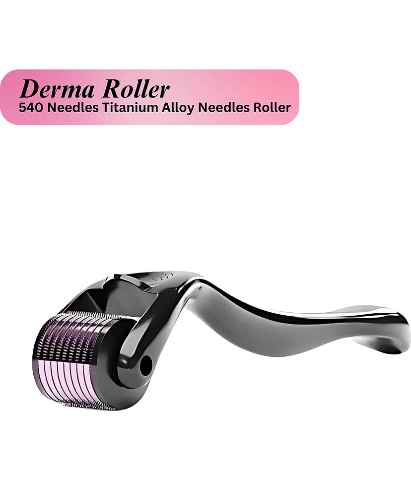 Derma Roller for Hair Growth and Beard Growth, 0.5mm 540 Micro Needles, Pack of 1